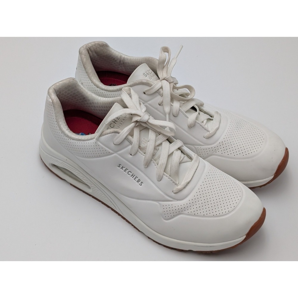 Mens Skechers Work‎ Trainers White Slip Resistant Relaxed Fit  Shoes Size 11